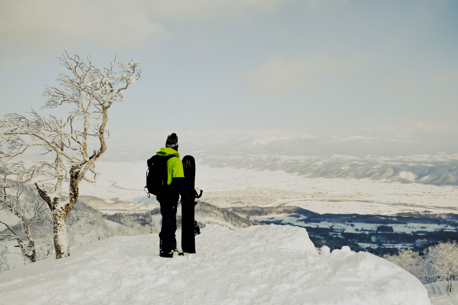 snowboarding in Hokkaido